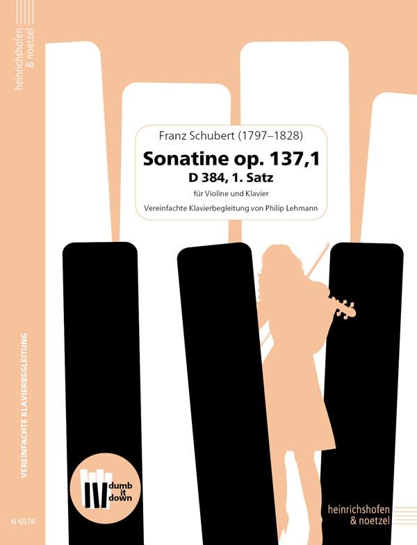 Vorderes Coverbild Sonatine op. 137, D 384, 1. Satz