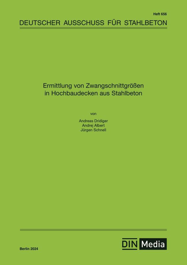 Vorderes Coverbild Ermittlung von Zwangschnittgrößen in Hochbaudecken aus Stahlbeton