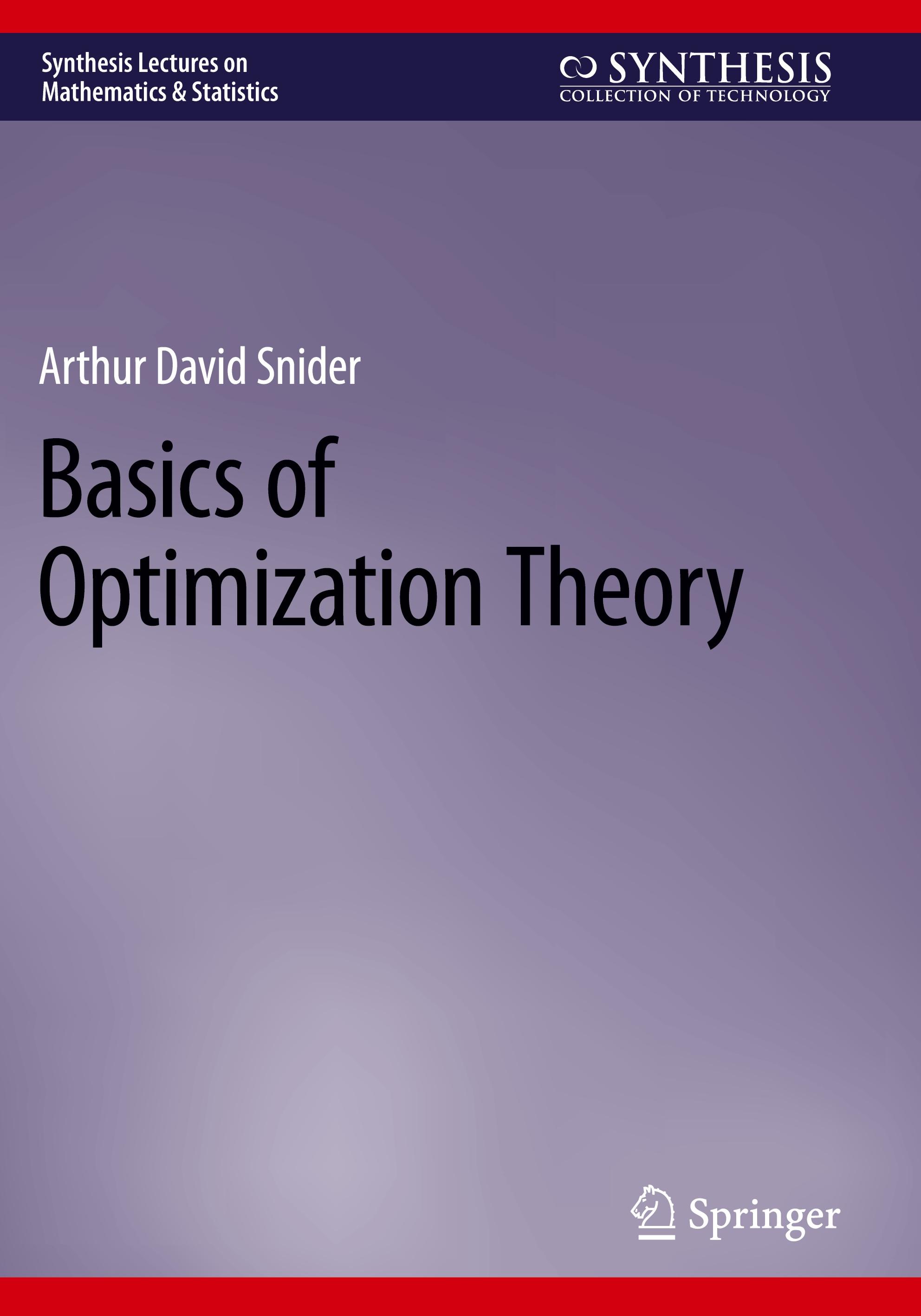 Vorderes Coverbild Basics of Optimization Theory