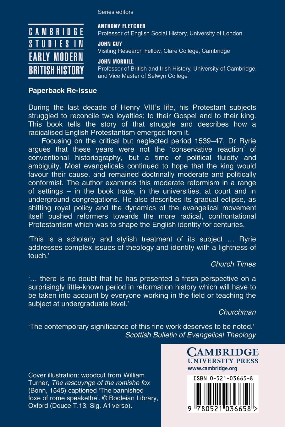 Rückseitencover The Gospel and Henry VIII