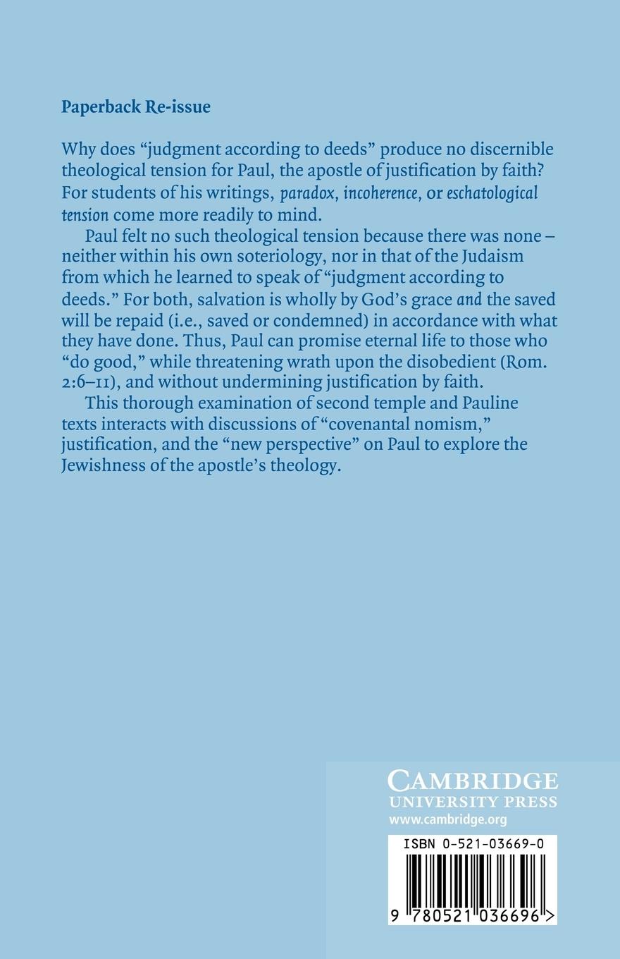 Rückseitencover Paul, Judaism, and Judgment According to Deeds