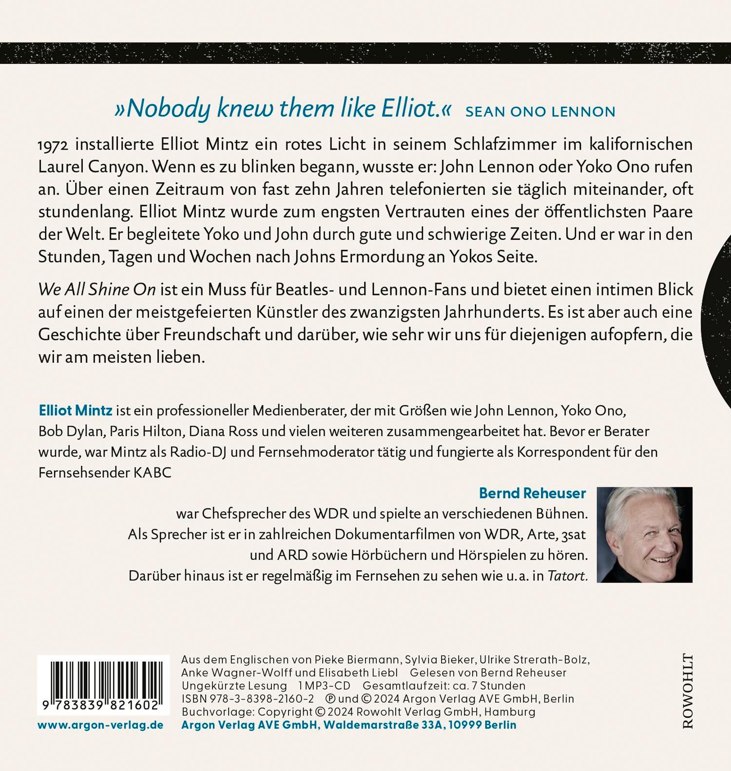 Rückseitencover We all shine on