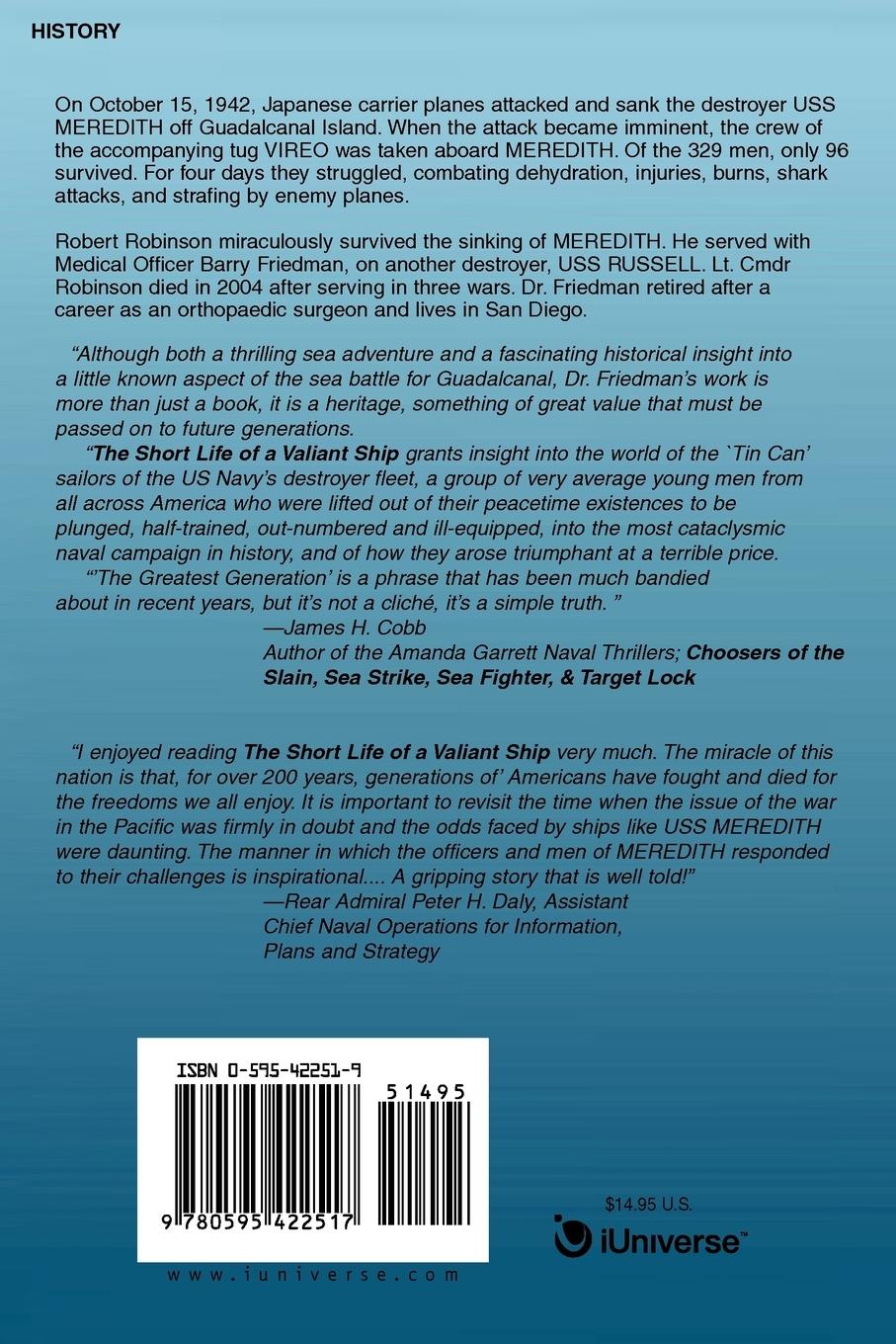 Rückseitencover The Short Life of a Valiant Ship