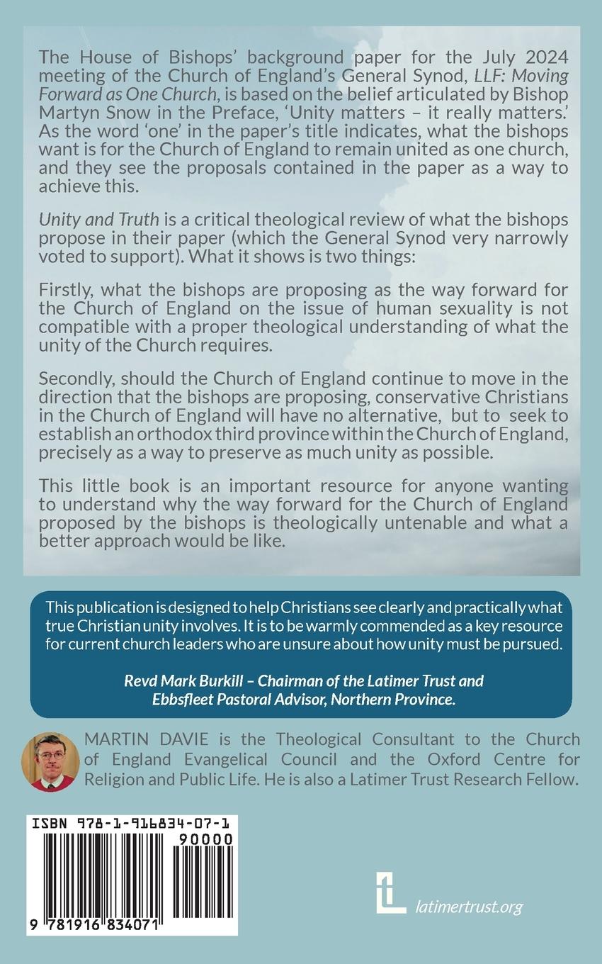 Rückseitencover Unity and Truth