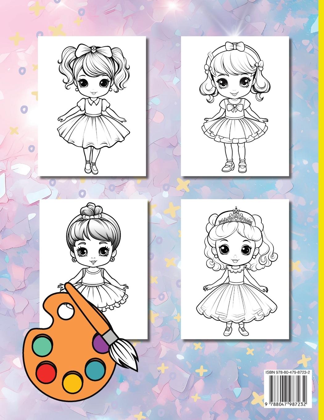 Rückseitencover Litl Ballerina Coloring Book For Kids