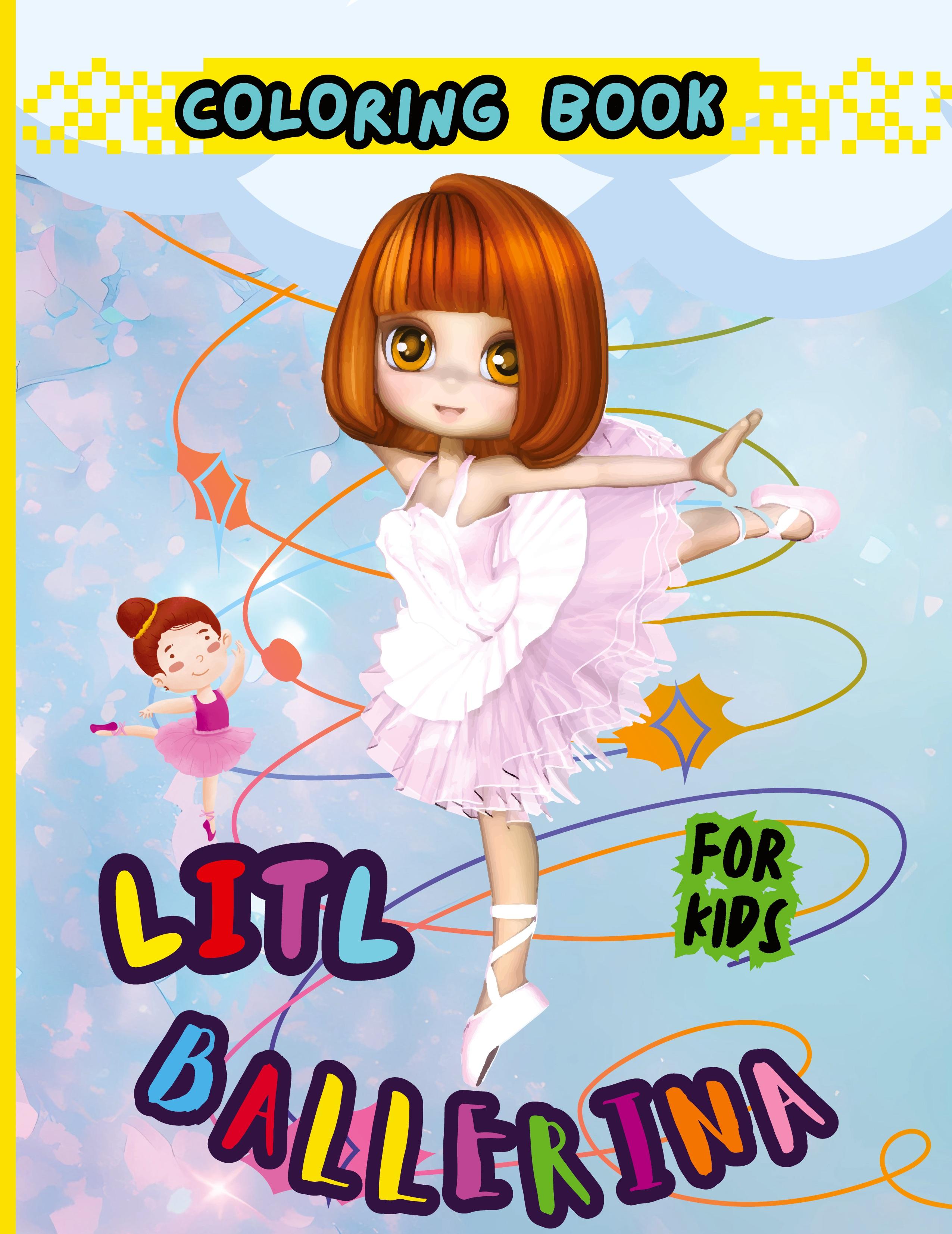 Vorderes Coverbild Litl Ballerina Coloring Book For Kids