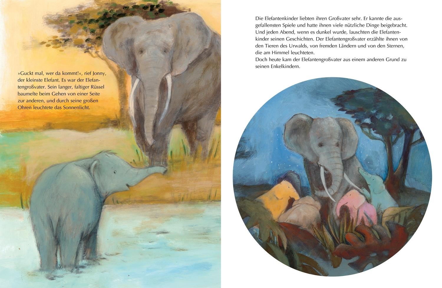 Beispielinhalt (Bild) Abschied von Opa Elefant