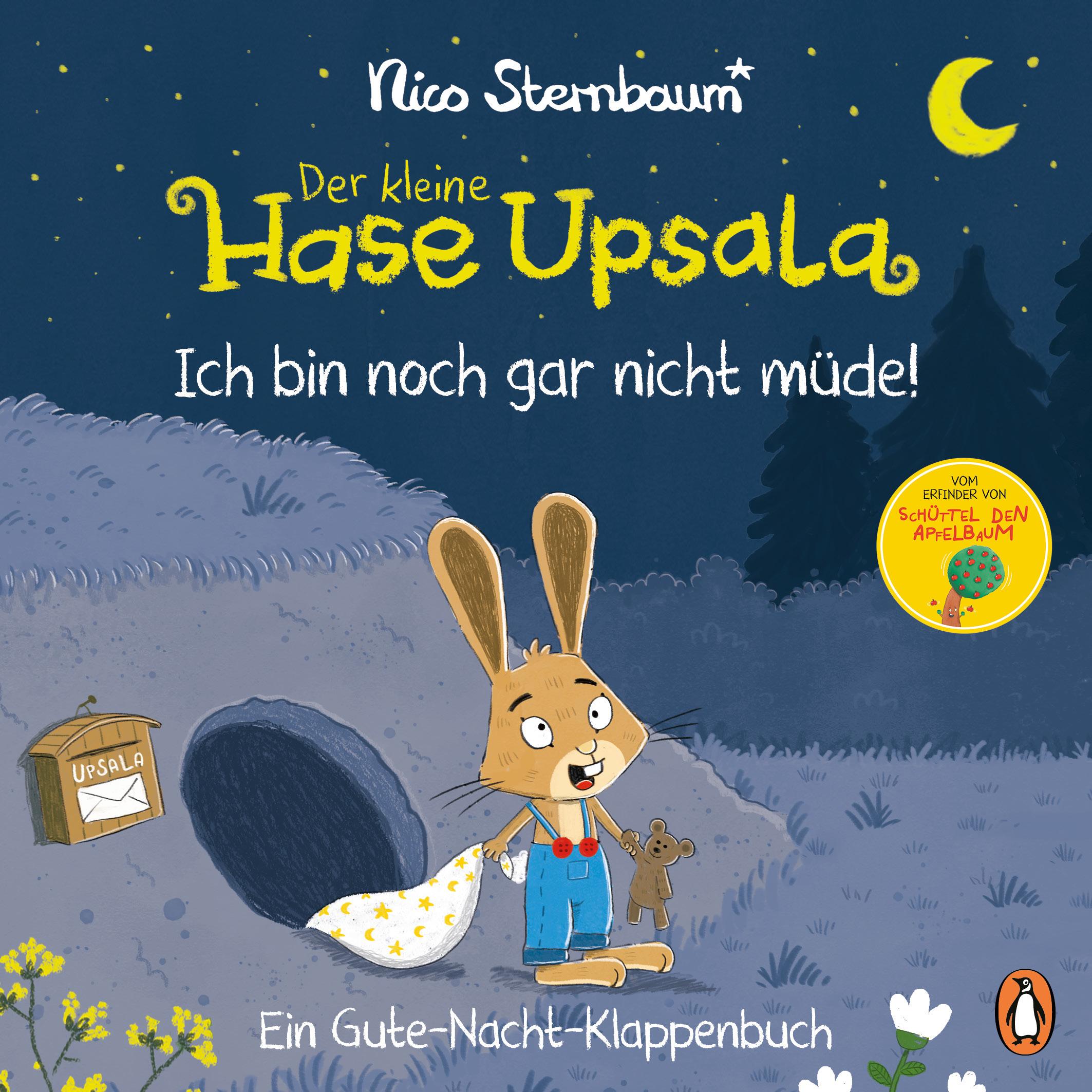 Vorderes Coverbild Der kleine Hase Upsala - Ich bin noch gar nicht müde - Ein Gute-Nacht-Klappenbuch