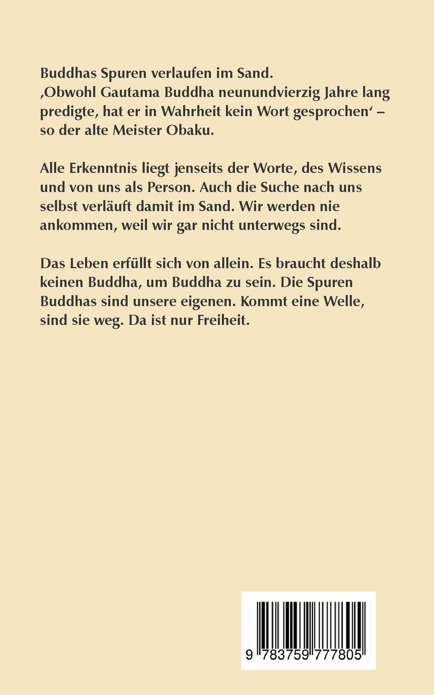 Rückseitencover Buddhas Spuren im Sand