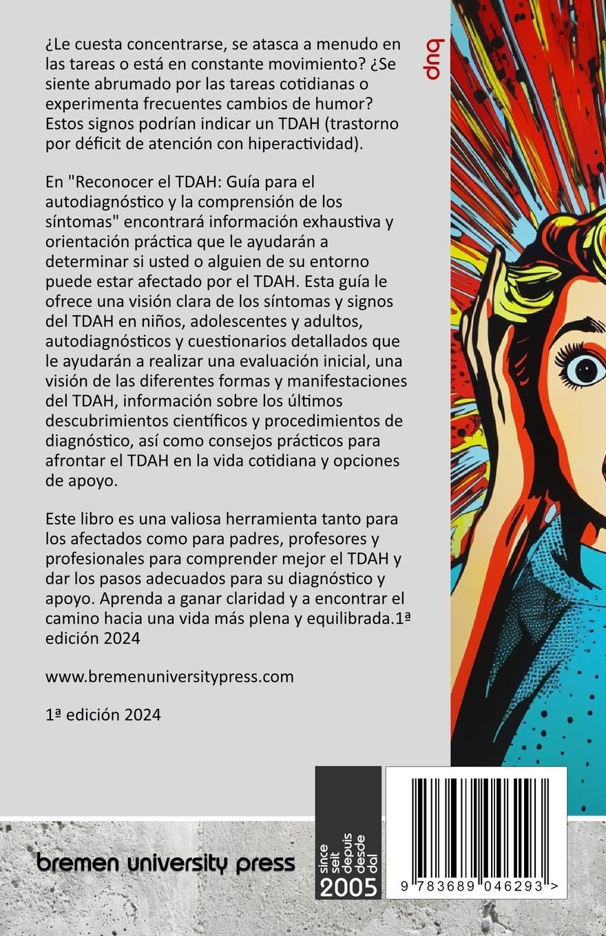 Rückseitencover Reconocer el TDAH