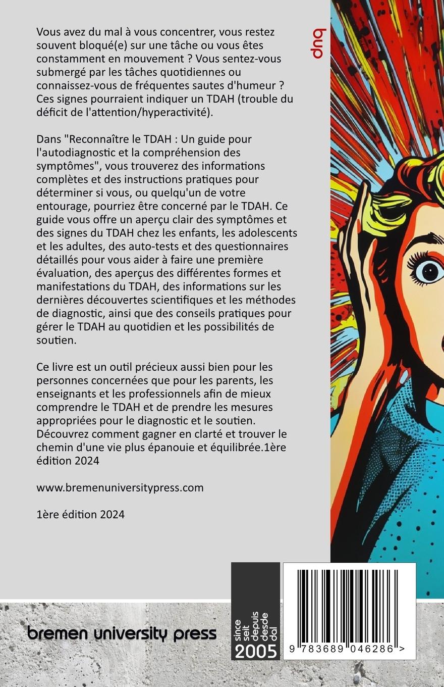 Rückseitencover Reconnaître le TDAH
