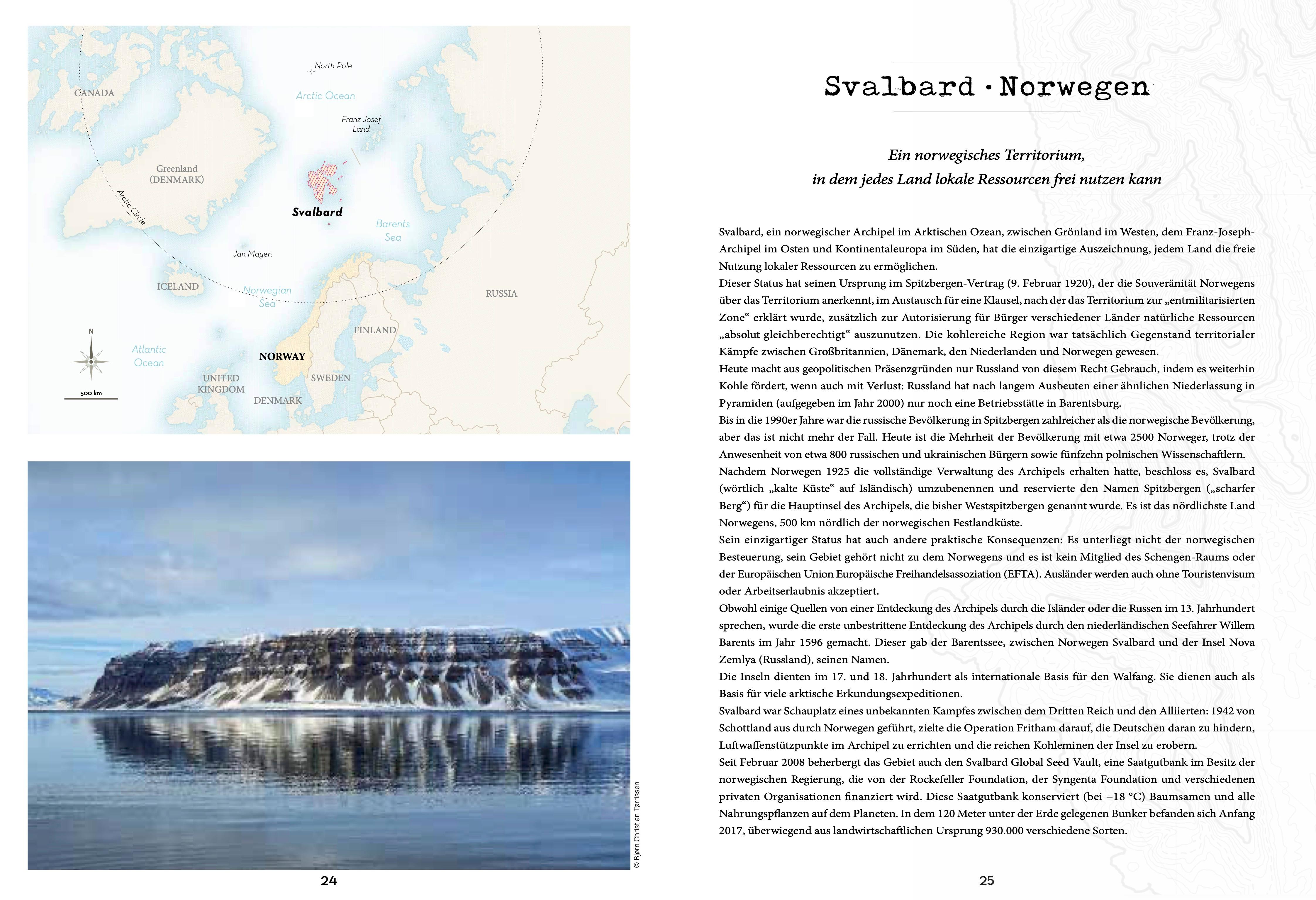 Beispielinhalt (Bild) Atlas der geographischen Kuriositäten