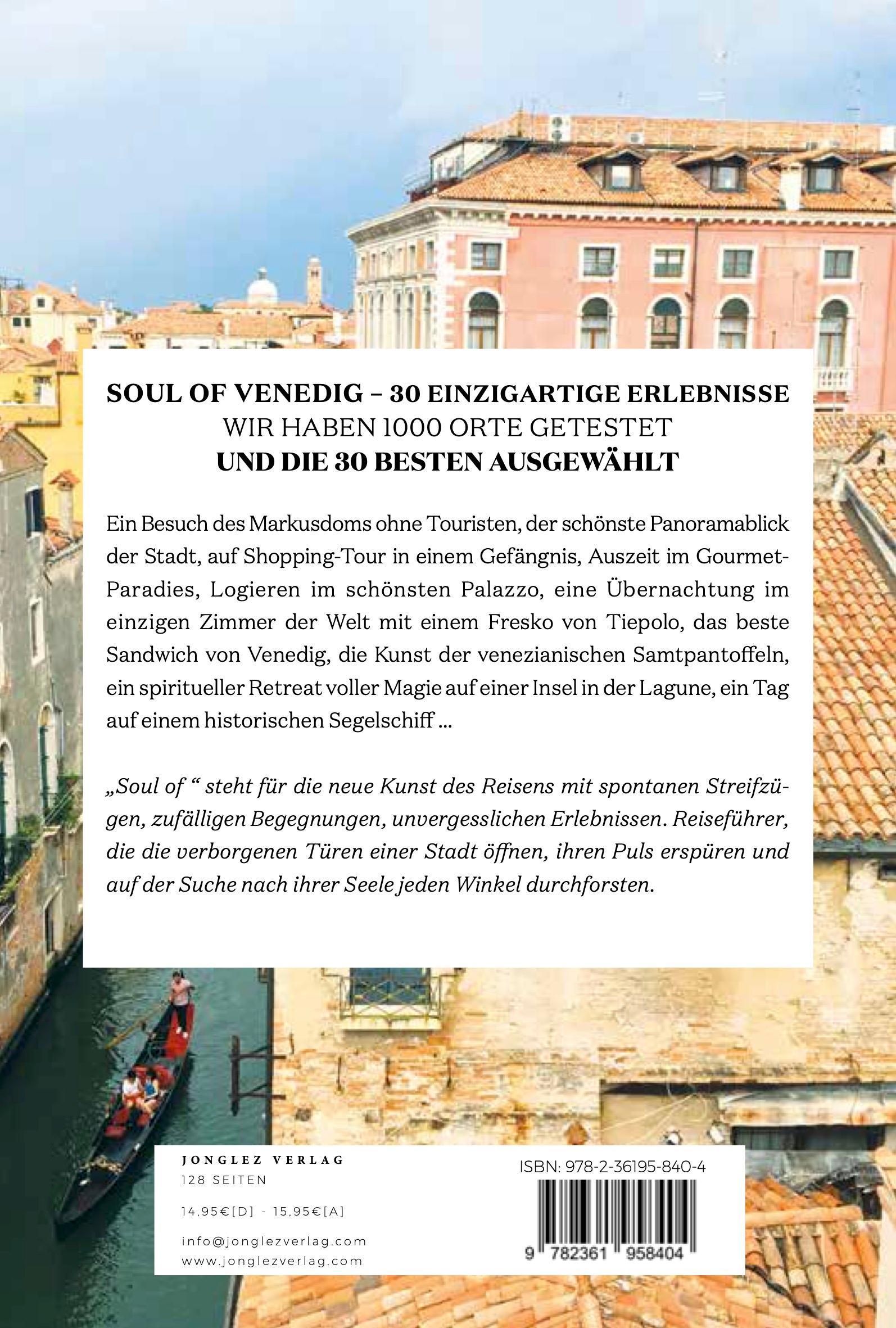 Rückseitencover Soul of Venedig
