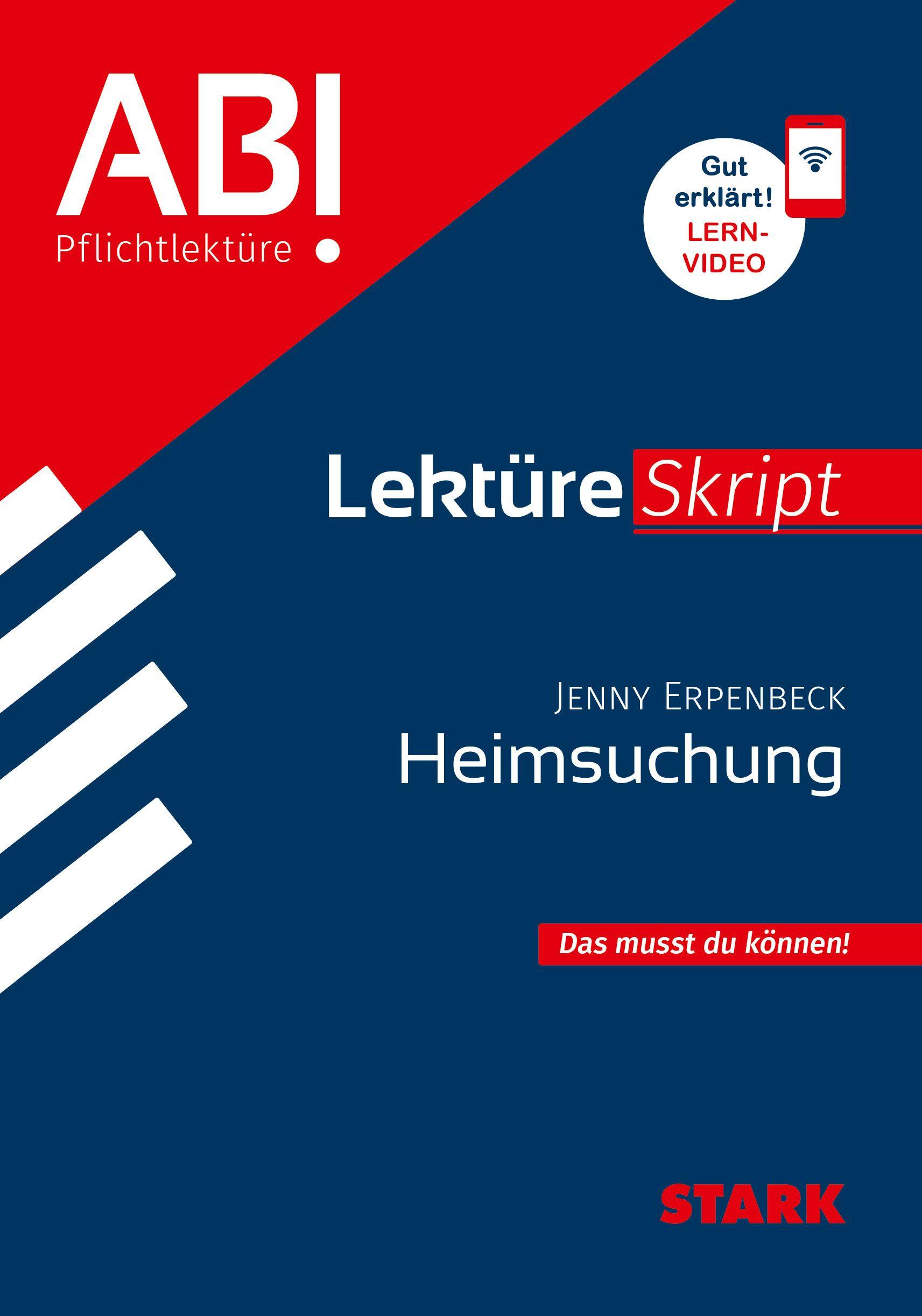 Vorderes Coverbild STARK Jenny Erpenbeck: Heimsuchung - Deutsch - LektüreSkript