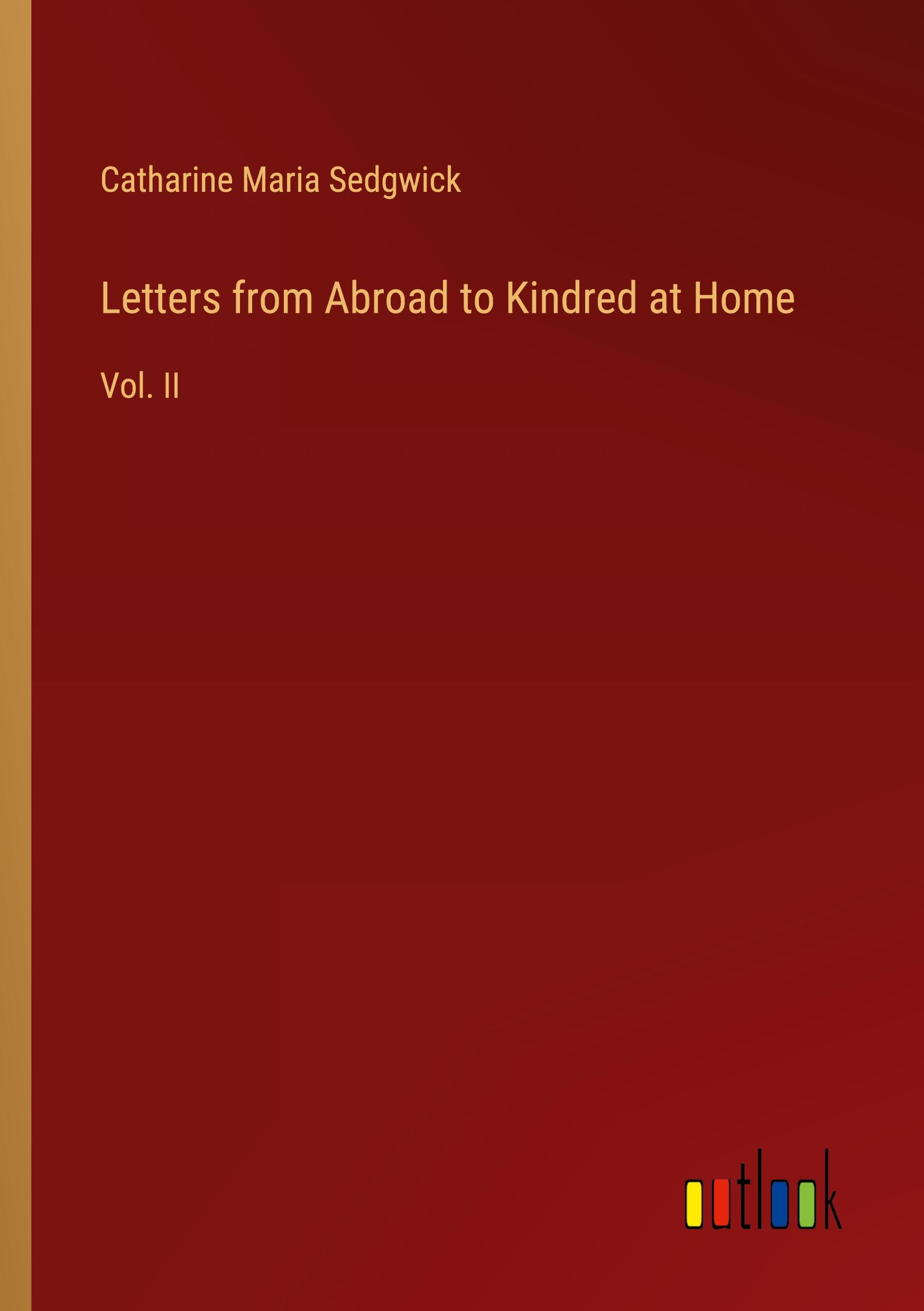 Vorderes Coverbild Letters from Abroad to Kindred at Home