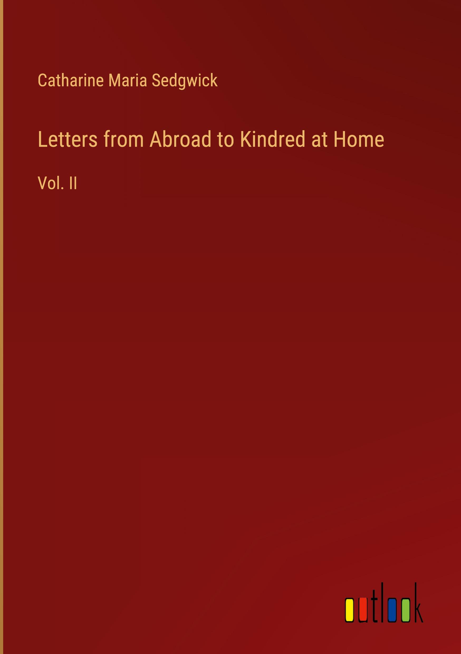 Vorderes Coverbild Letters from Abroad to Kindred at Home