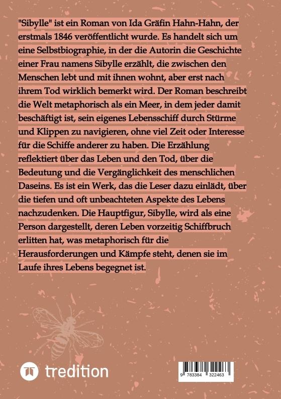 Rückseitencover Sibylle. Eine Selbstbiographie