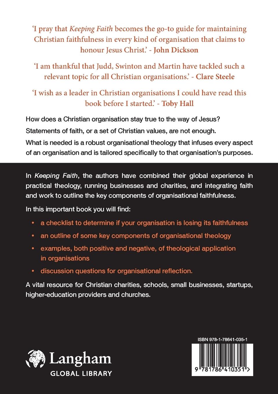 Rückseitencover Keeping Faith