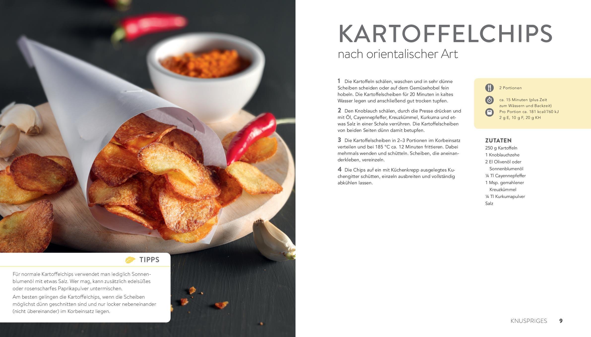 Beispielinhalt (Bild) Die besten Rezepte für die Heißluftfritteuse