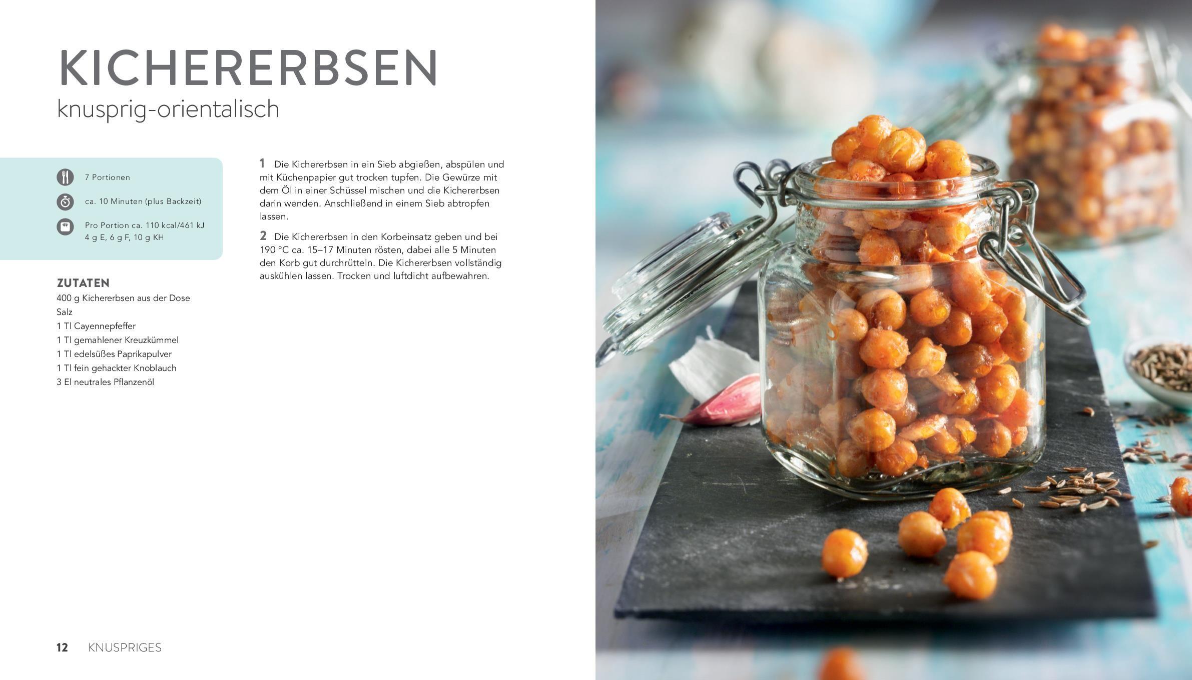 Beispielinhalt (Bild) Die besten Rezepte für die Heißluftfritteuse