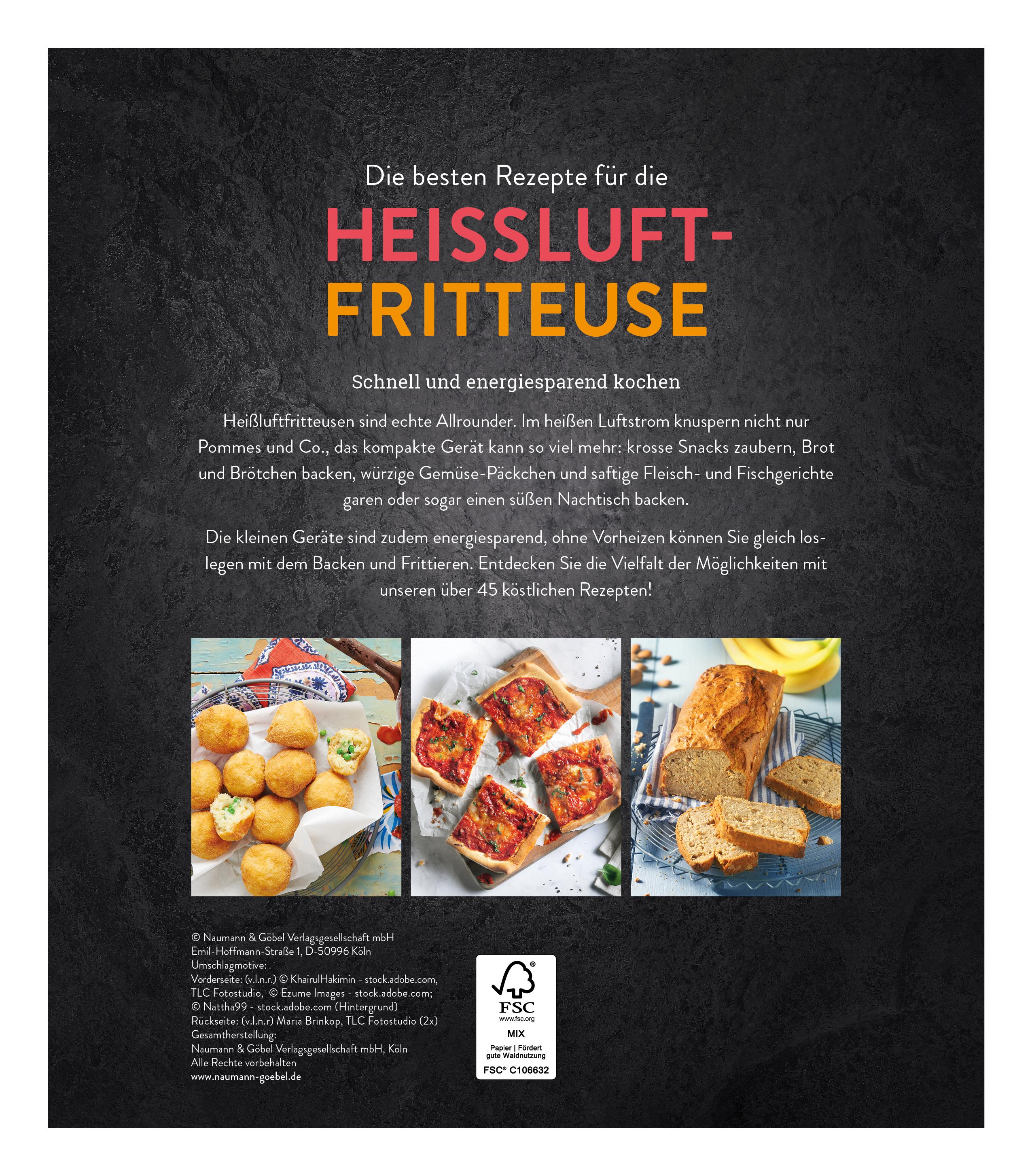 Rückseitencover Die besten Rezepte für die Heißluftfritteuse