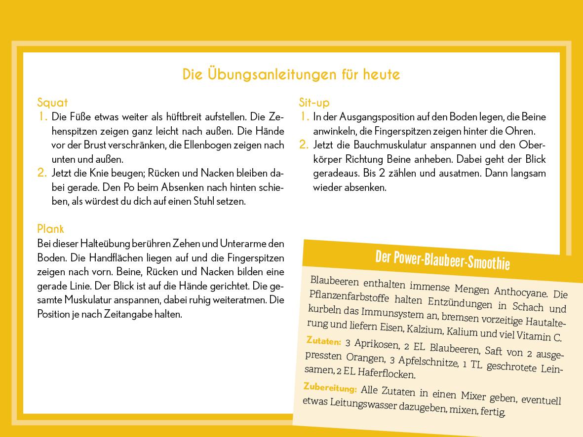 Beispielinhalt (Bild) Anti-Bauchfett-Formel