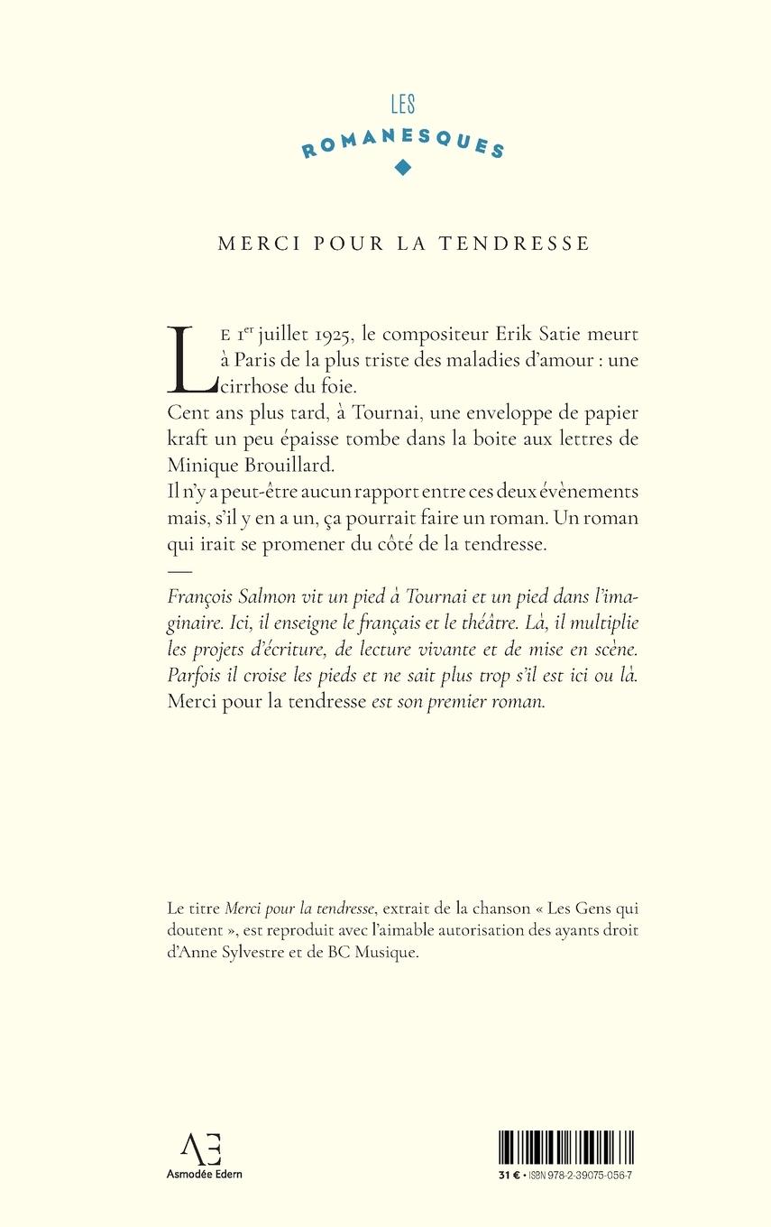 Rückseitencover Merci pour la tendresse