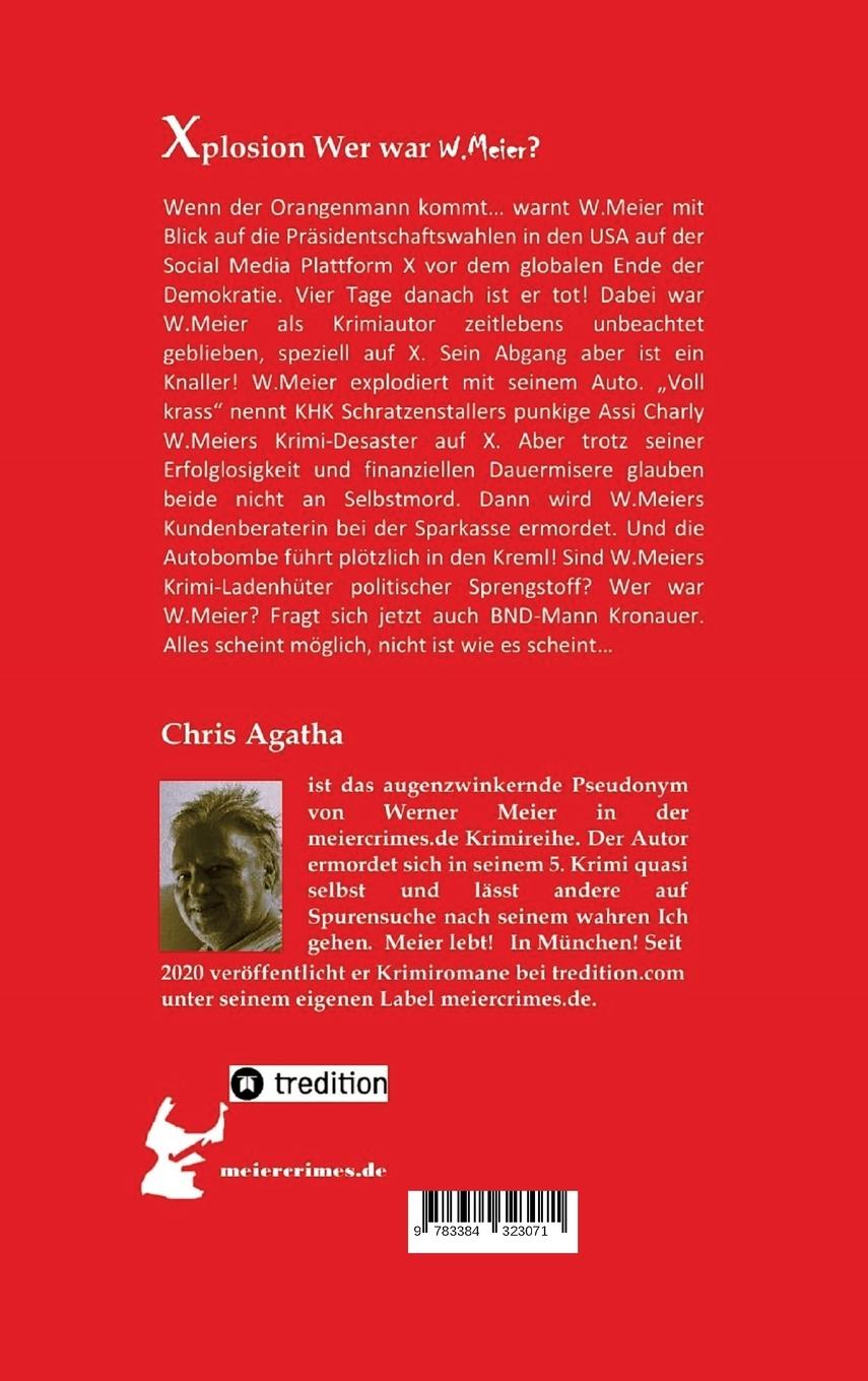 Rückseitencover Xplosion Die meiercrimes Trilogie! Zum Finale ein Kracher!