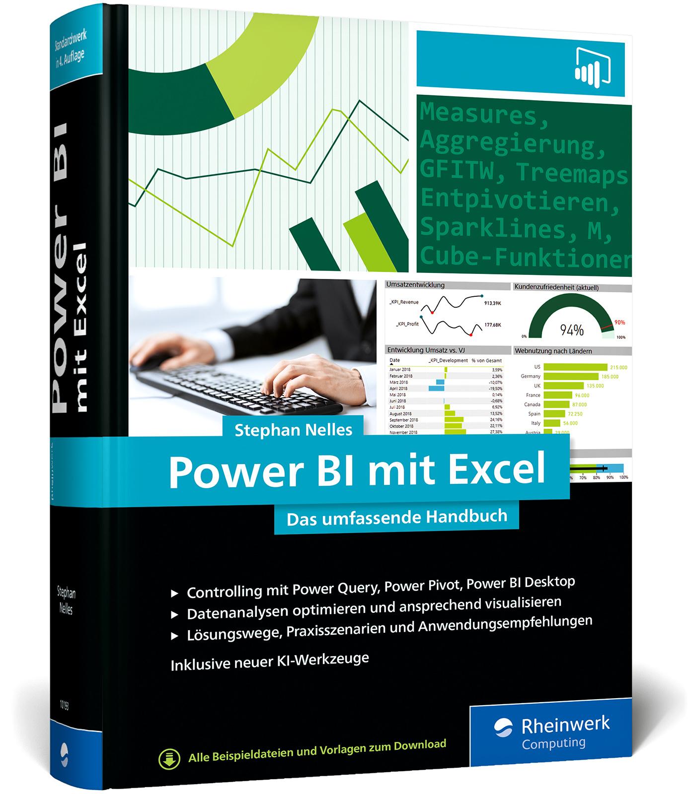 Vorderes Coverbild Power BI mit Excel