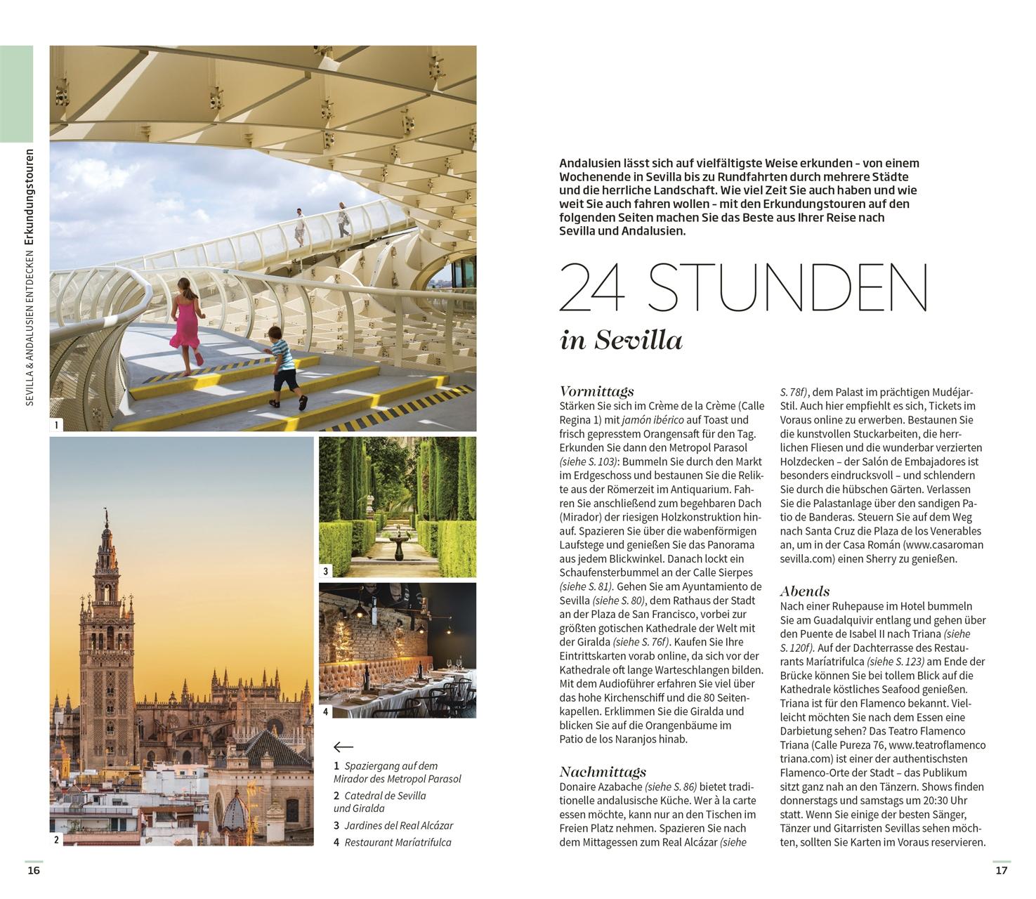 Beispielinhalt (Bild) Vis-à-Vis Reiseführer Sevilla & Andalusien