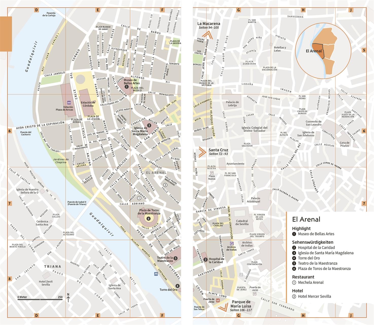 Beispielinhalt (Bild) Vis-à-Vis Reiseführer Sevilla & Andalusien