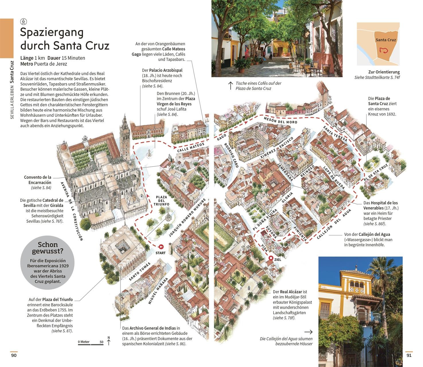 Beispielinhalt (Bild) Vis-à-Vis Reiseführer Sevilla & Andalusien