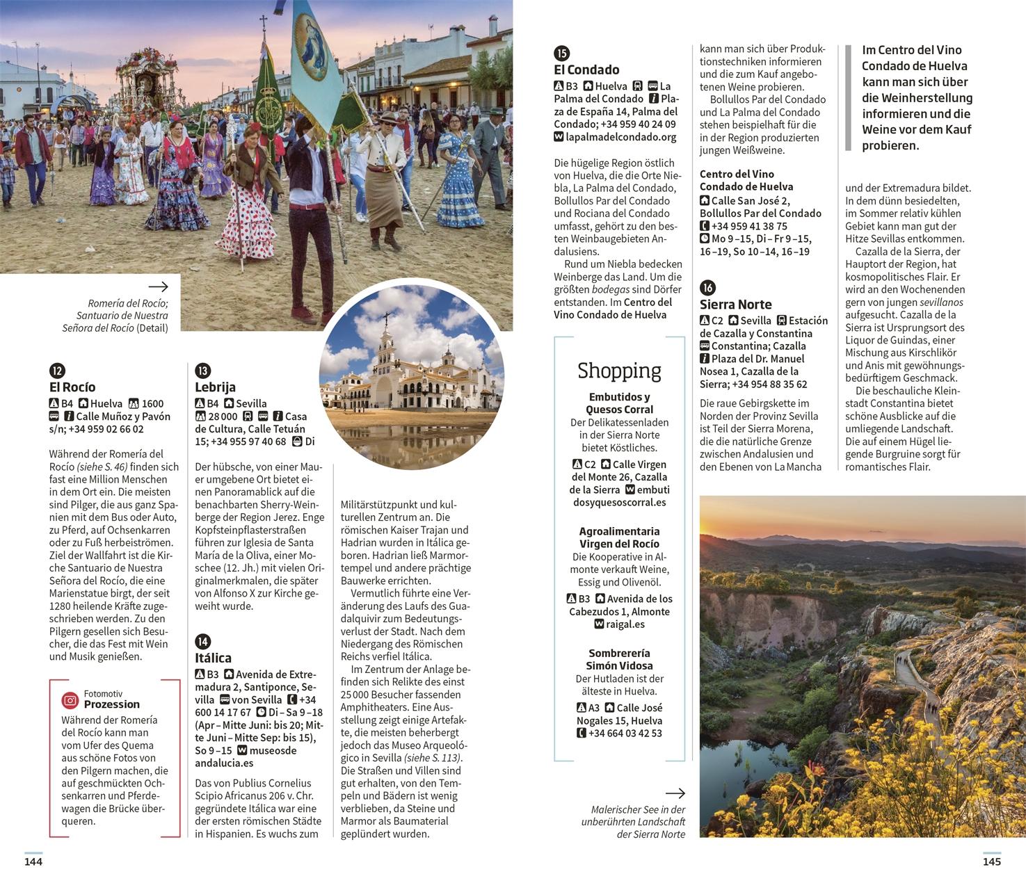 Beispielinhalt (Bild) Vis-à-Vis Reiseführer Sevilla & Andalusien