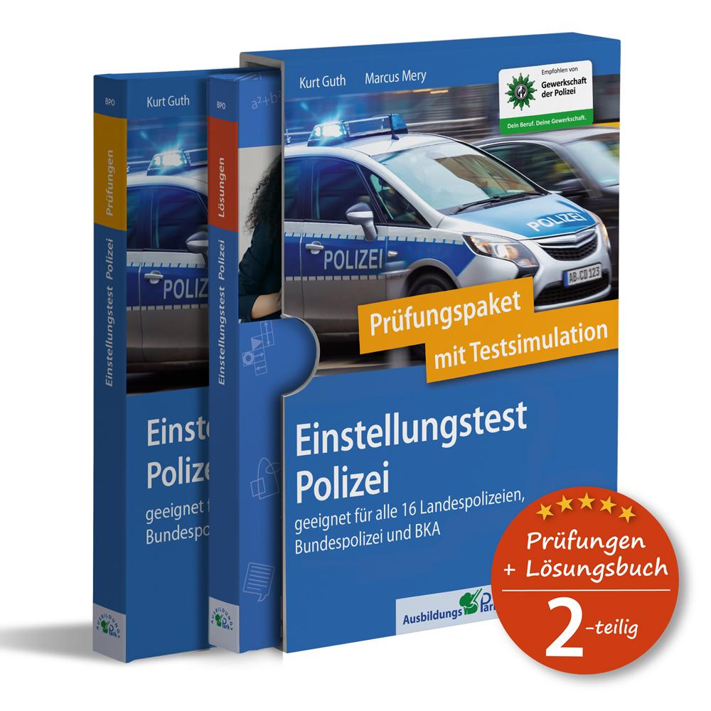 Vorderes Coverbild Einstellungstest Polizei: Prüfungspaket mit Testsimulation