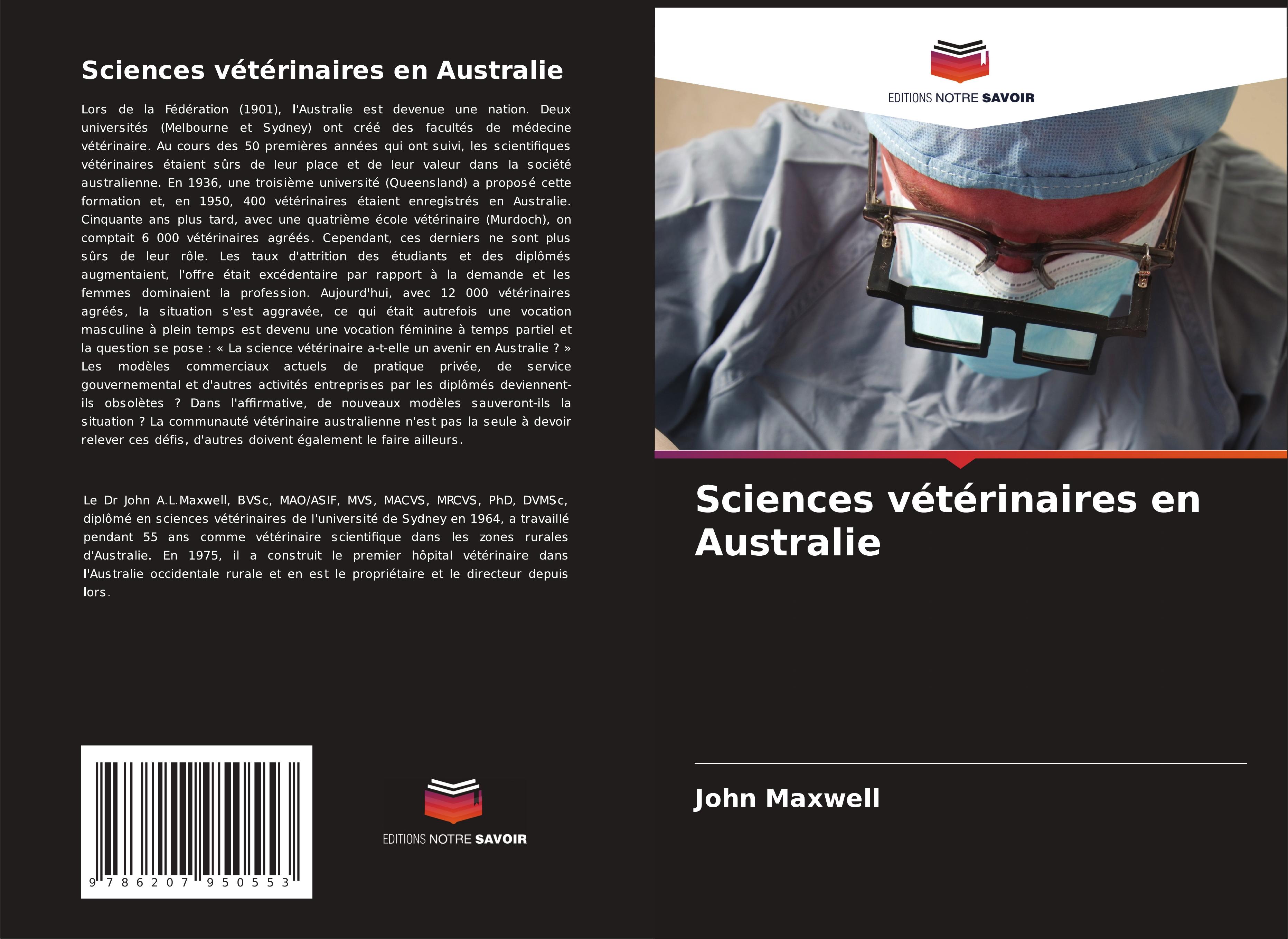 Vorderes Coverbild Sciences vétérinaires en Australie