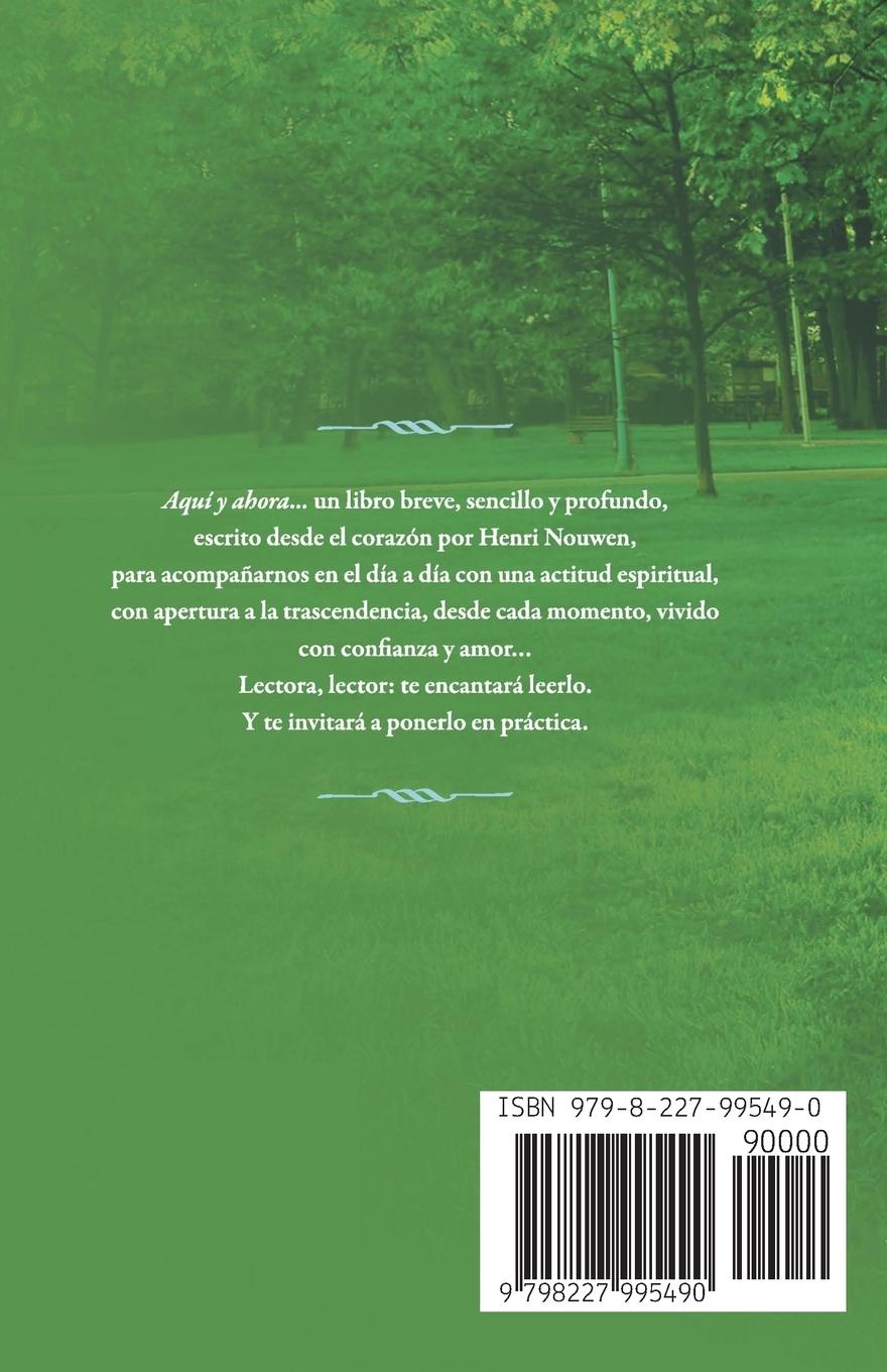 Rückseitencover Aquí y ahora