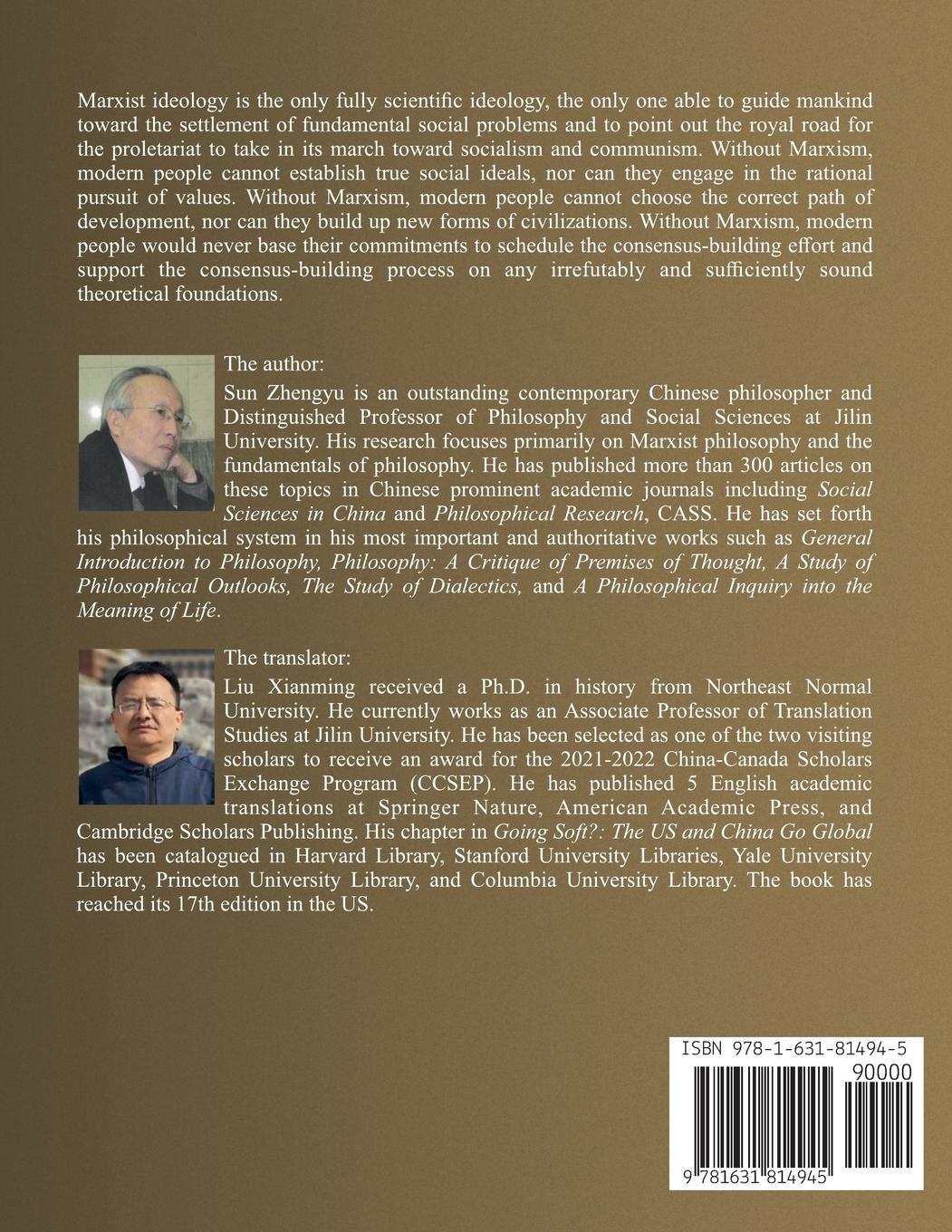 Rückseitencover Marx and We