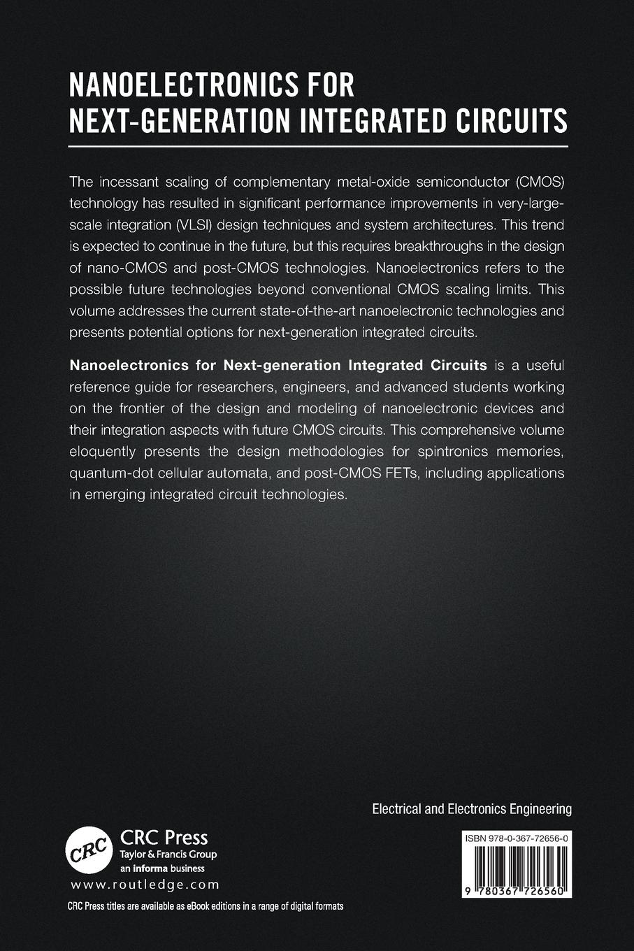 Rückseitencover Nanoelectronics for Next-Generation Integrated Circuits