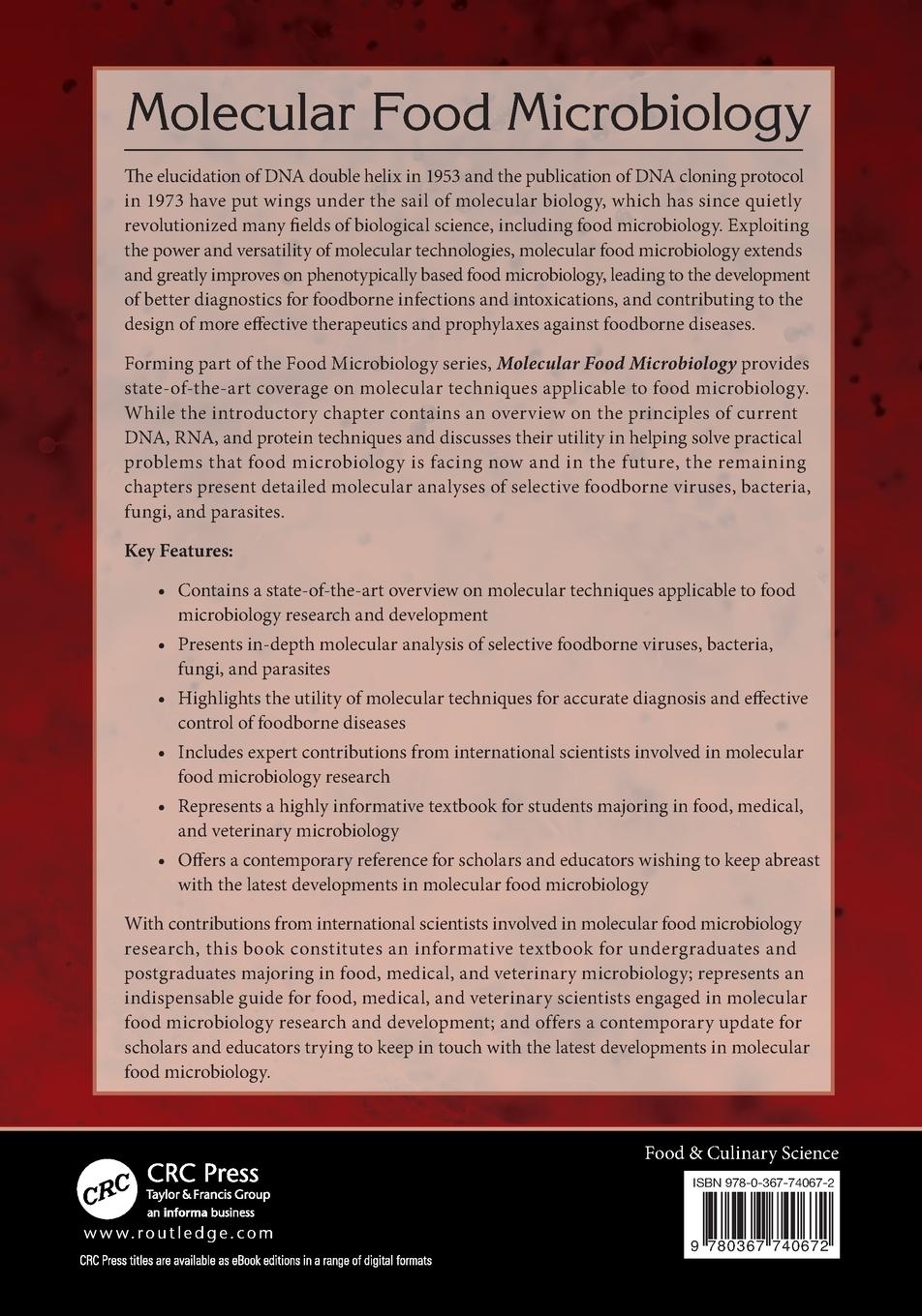 Rückseitencover Molecular Food Microbiology