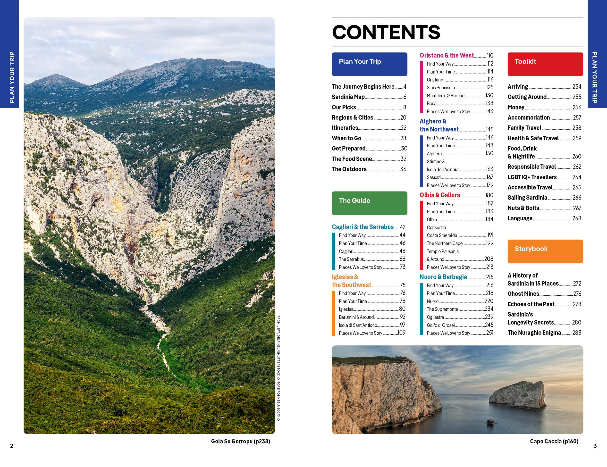 Beispielinhalt (Bild) Lonely Planet Sardinia