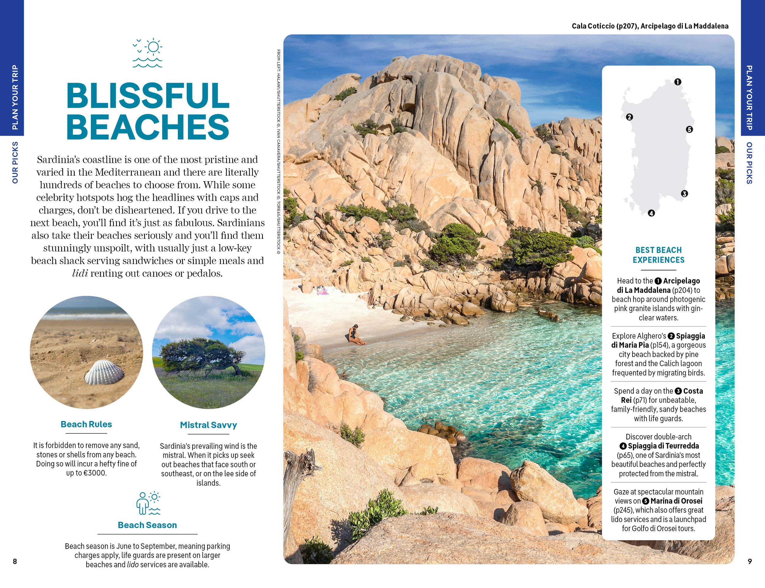 Beispielinhalt (Bild) Lonely Planet Sardinia
