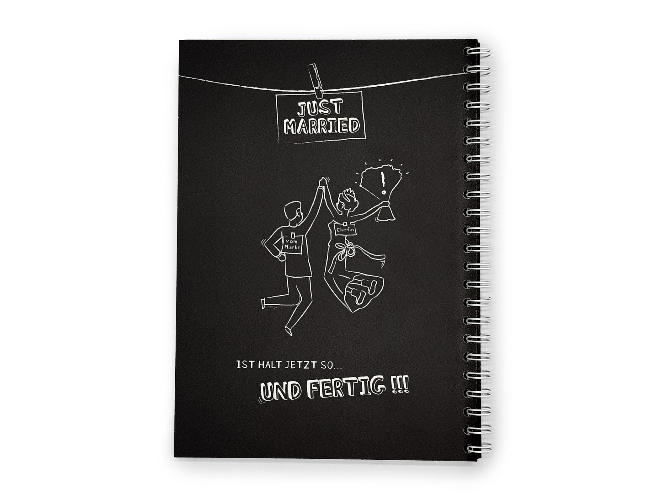 Rückseitencover familiawedding DAS Crazy Gästebuch zur Hochzeit