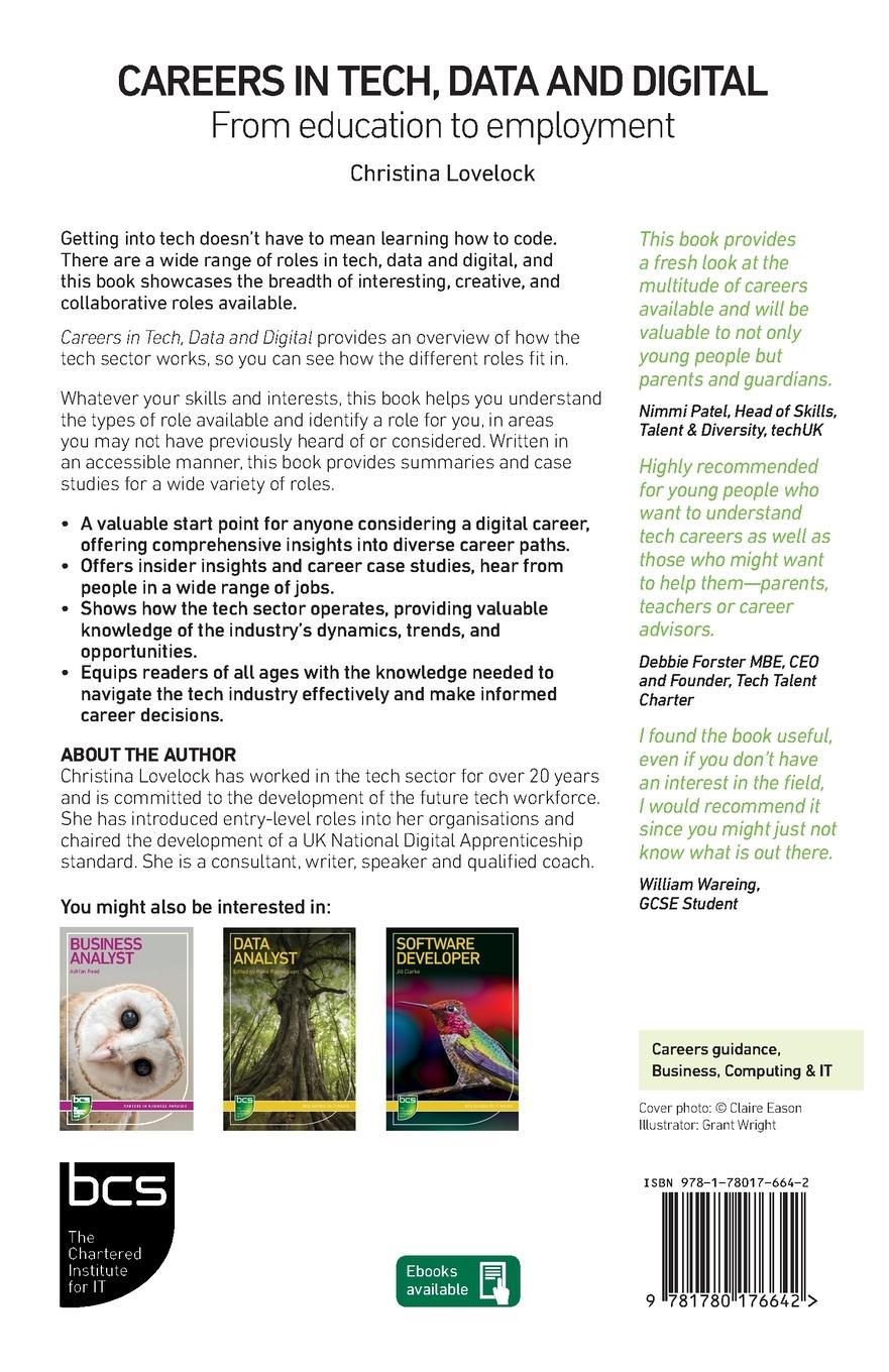 Rückseitencover Careers in Tech, Data and Digital