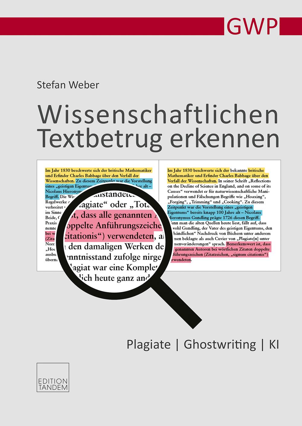 Vorderes Coverbild Wissenschaftlichen Textbetrug erkennen