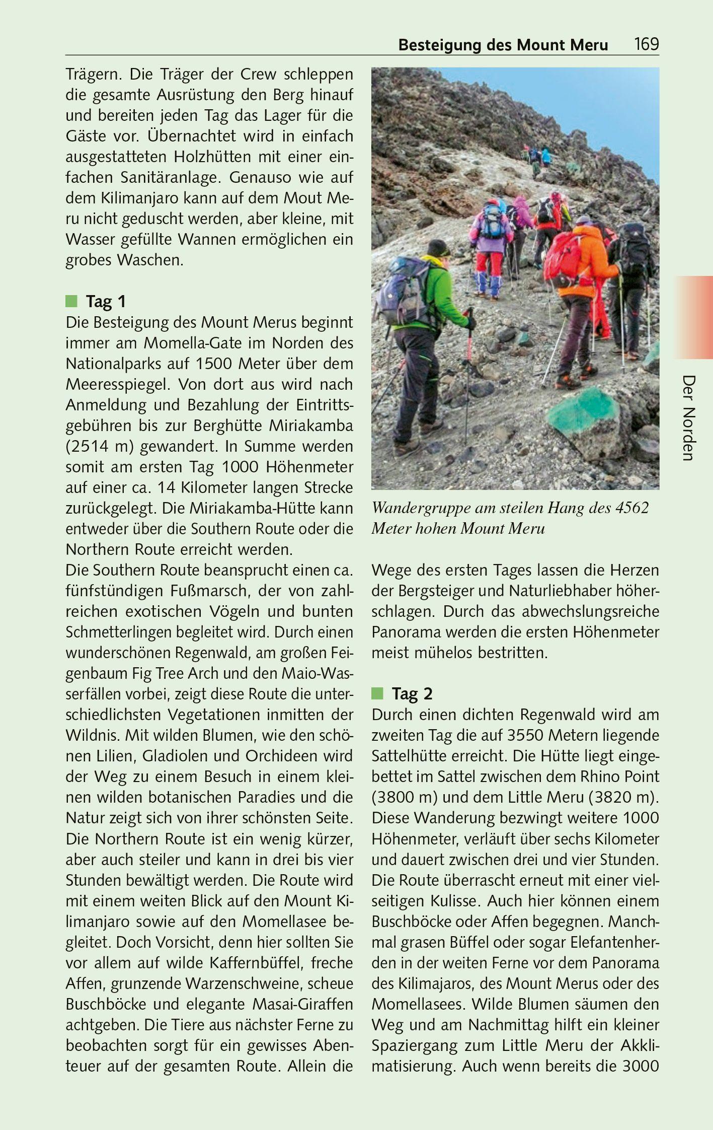 Beispielinhalt (Bild) TRESCHER Reiseführer Tansania und Sansibar