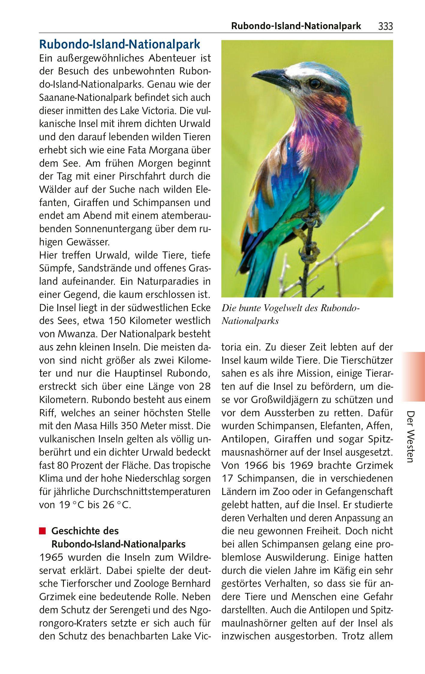 Beispielinhalt (Bild) TRESCHER Reiseführer Tansania und Sansibar