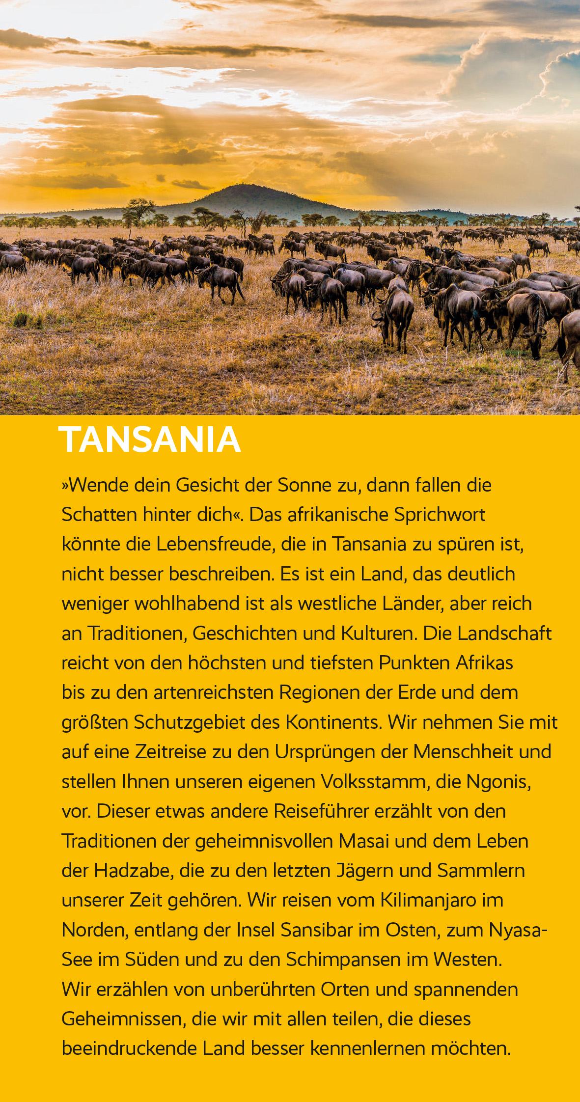 Beispielinhalt (Bild) TRESCHER Reiseführer Tansania und Sansibar