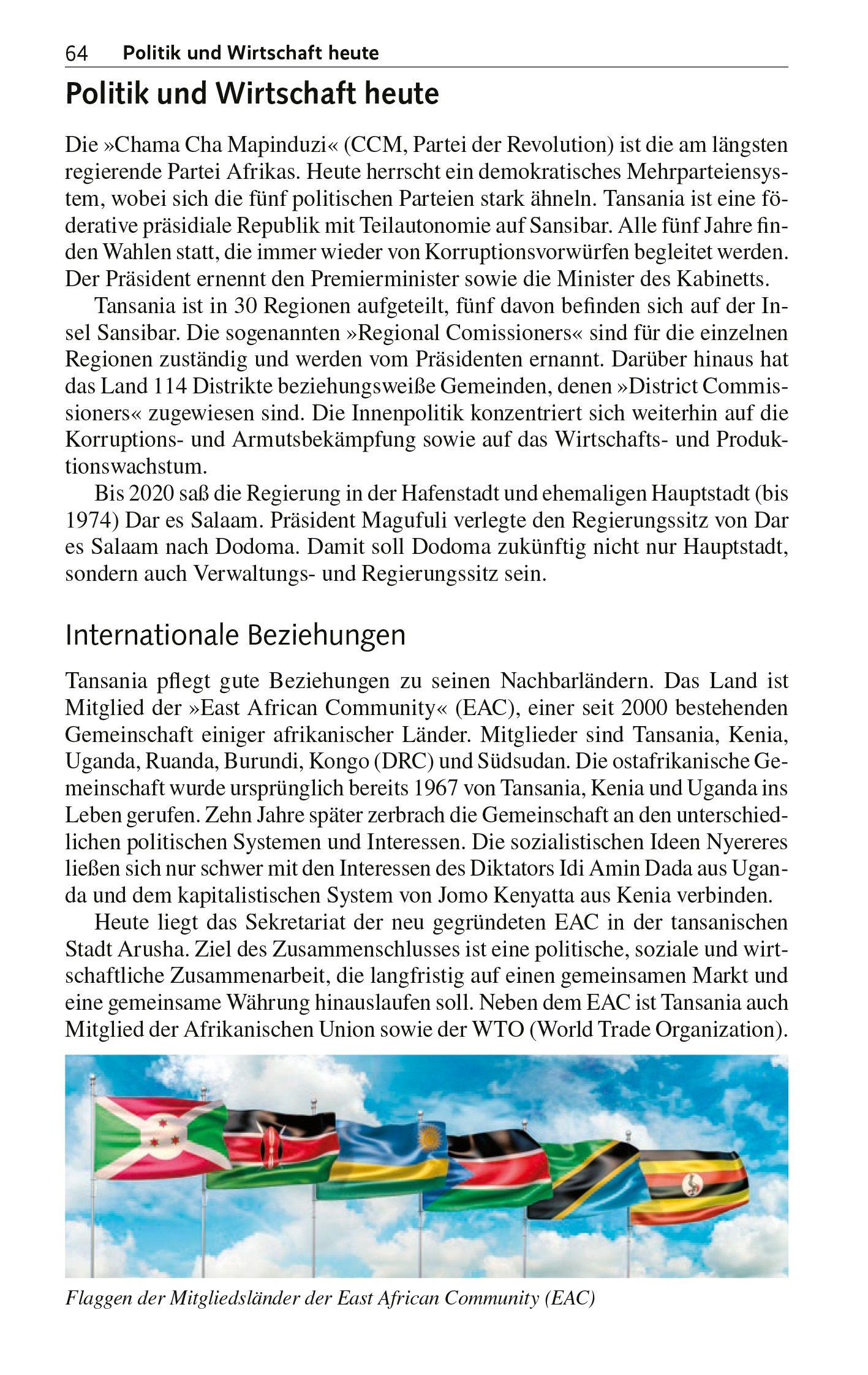 Beispielinhalt (Bild) TRESCHER Reiseführer Tansania und Sansibar
