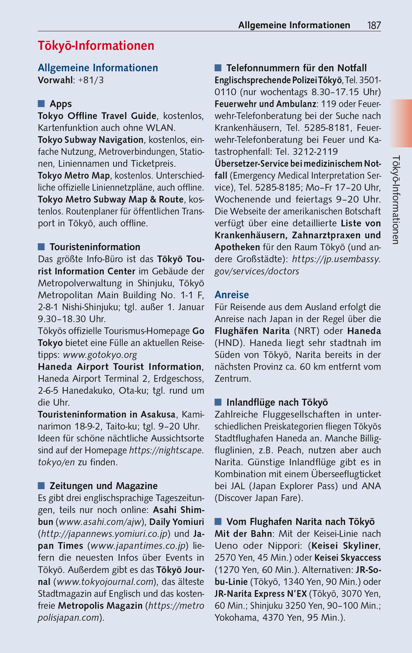 Beispielinhalt (Bild) TRESCHER Reiseführer Japan