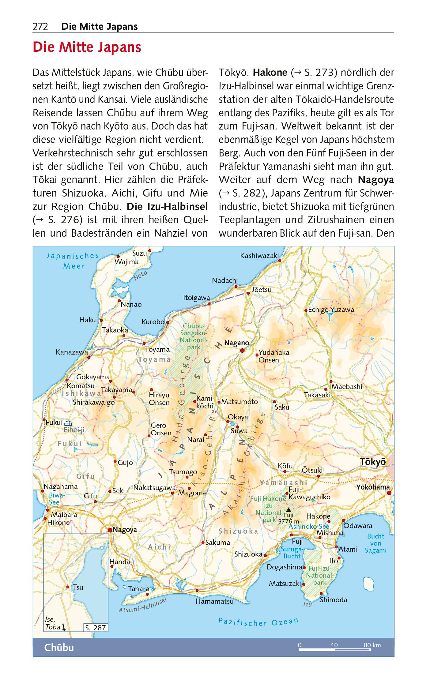 Beispielinhalt (Bild) TRESCHER Reiseführer Japan